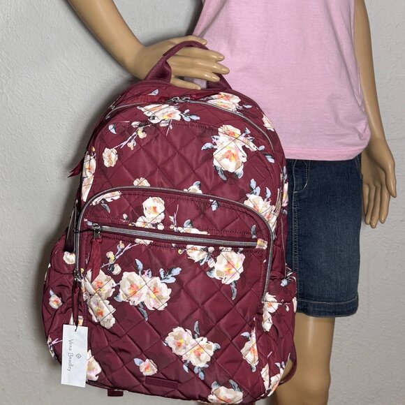 Vera Bradley Campus Backpack in Bloom and Branches NWT Performance Twill - Picture 8 of 12